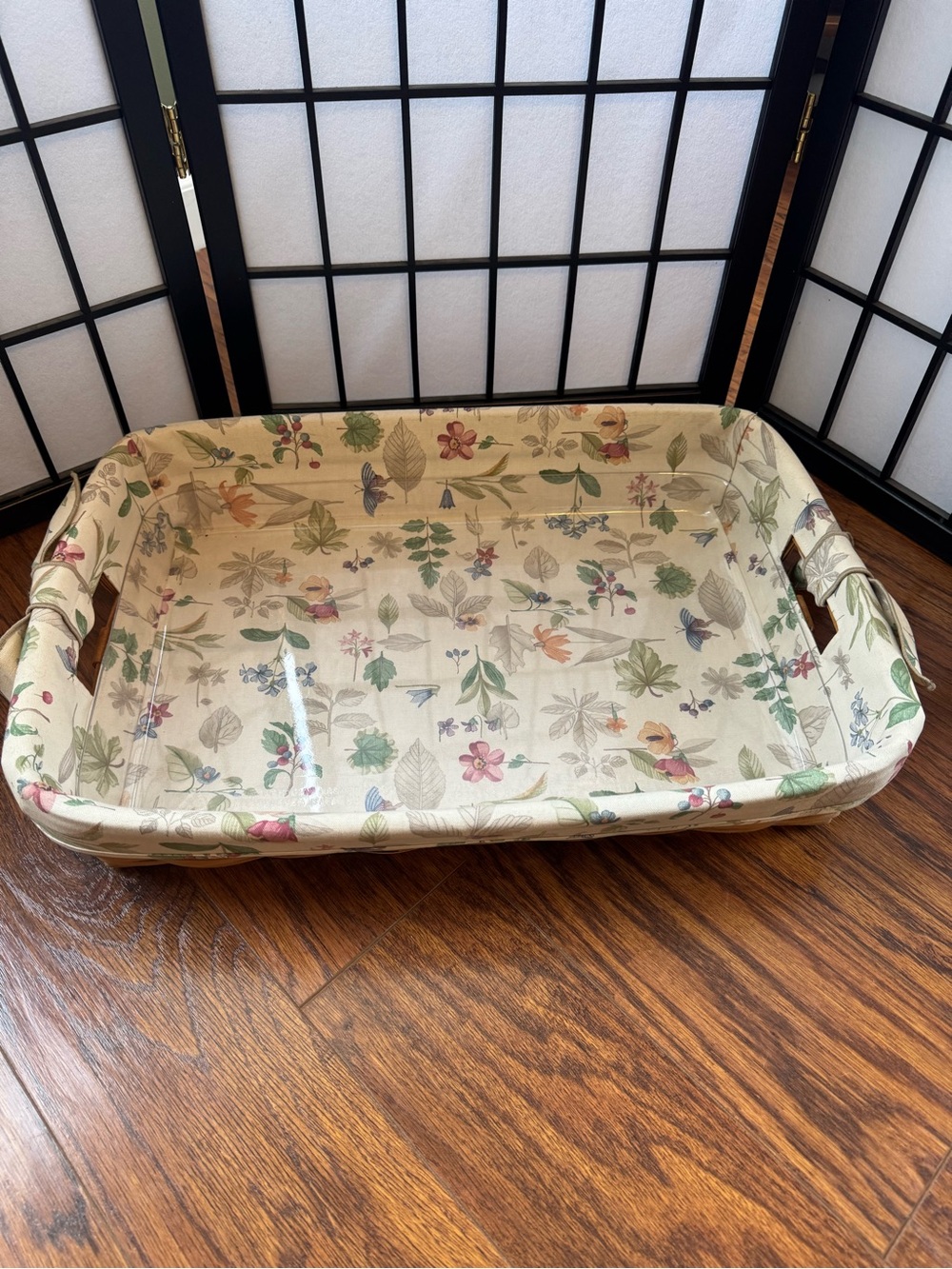 Longaberger 1993 Serving Tray Basket W/Liner